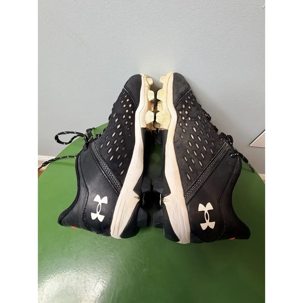Under Armour Boys UA Leadoff Low RM Baseball Cleats Black Size 4.5Y